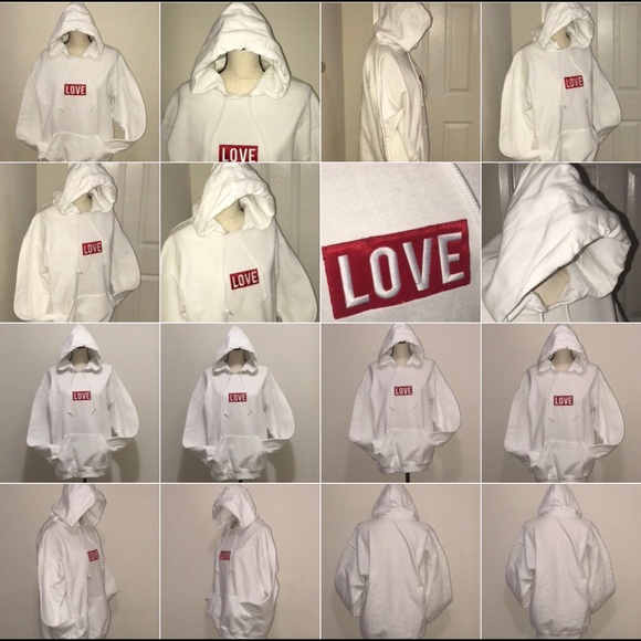 WHiTE ❤️LOVE THE HOODiE ❤️ ViP LiMITED EDiTiON - Picture 8 of 8